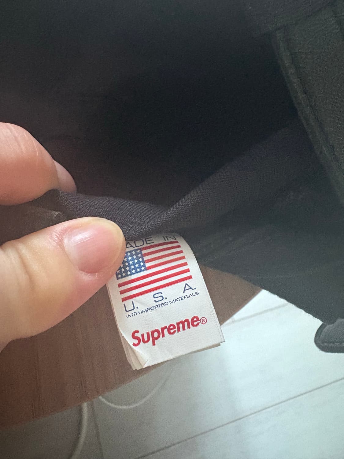 [새상품급]슈프림 워시드 치노 블랙 캠프캡 모자 상품이미지3