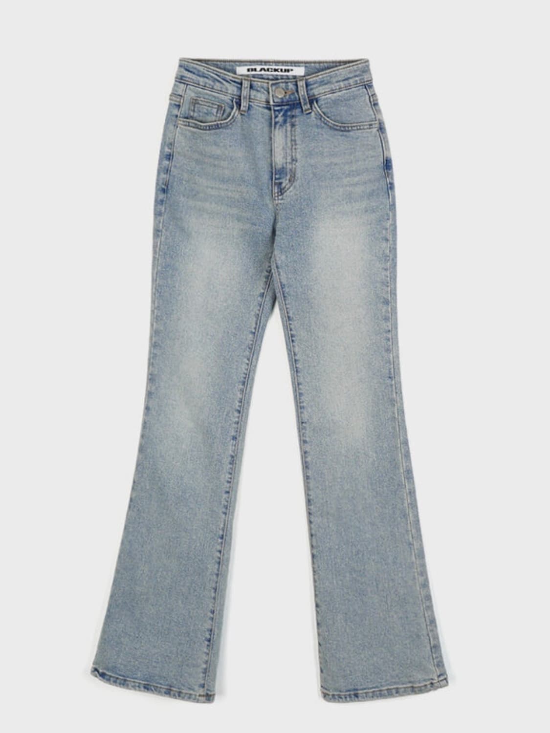 블랙업 부츠컷 데님 연청 S 상품이미지3