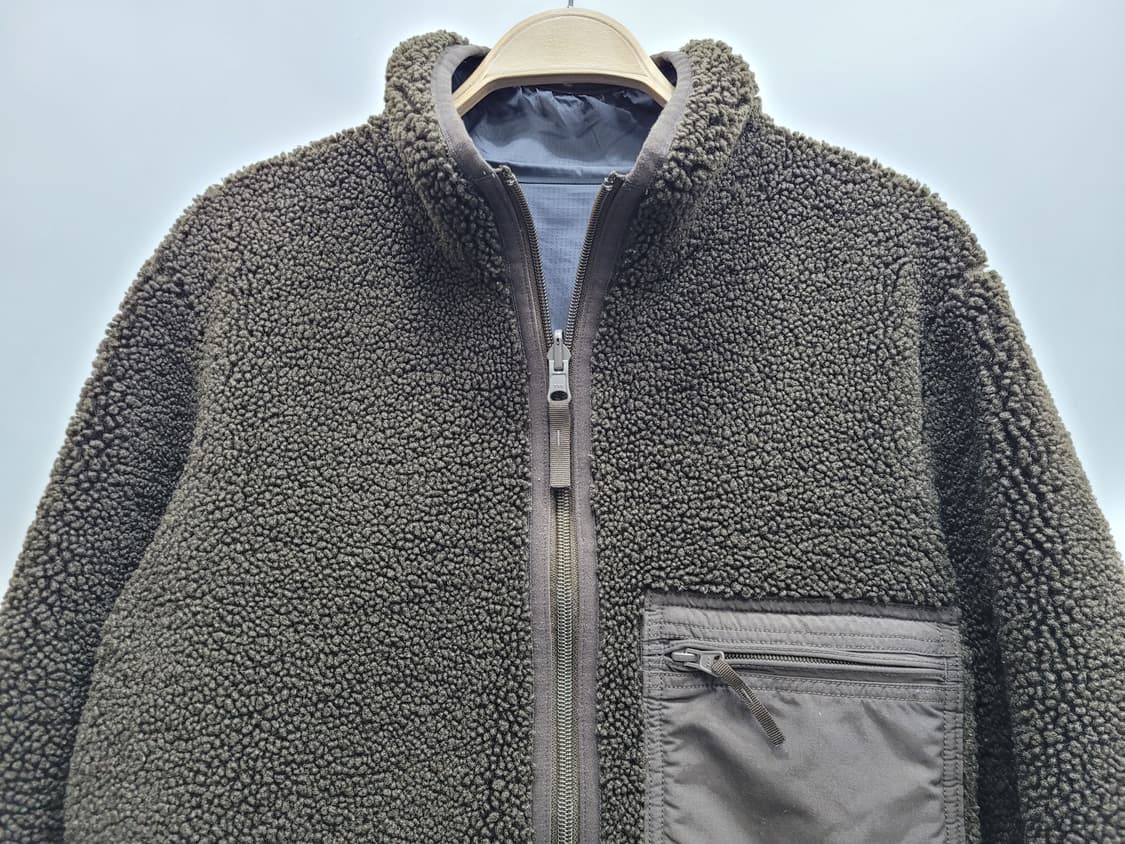 유니클로 U 리버서블 플리스 자켓 뽀글이 점퍼 / 남 S 브라운
 상품이미지4