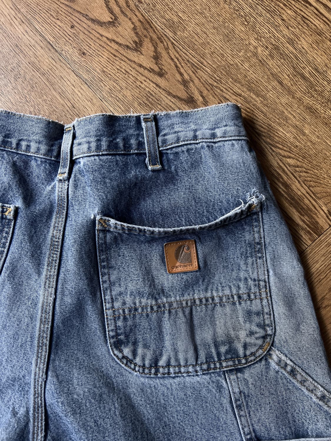 [33]칼하트 USA 빈티지 워싱 싱글니 카펜터 워크 데님 팬츠 상품이미지8