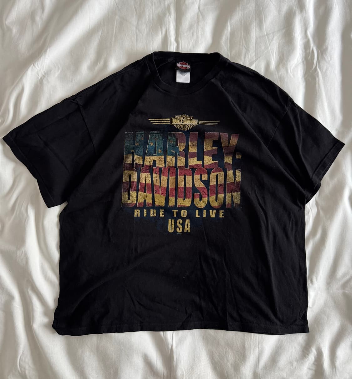 ⚠️ Drop 예정 빈티지 할리데이비슨 리프린팅 티셔츠 상품이미지6
