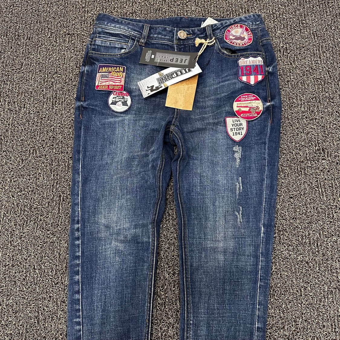 [새상품] JEEP 지프 패치 데님 청바지 팬츠 28인치 상품이미지2