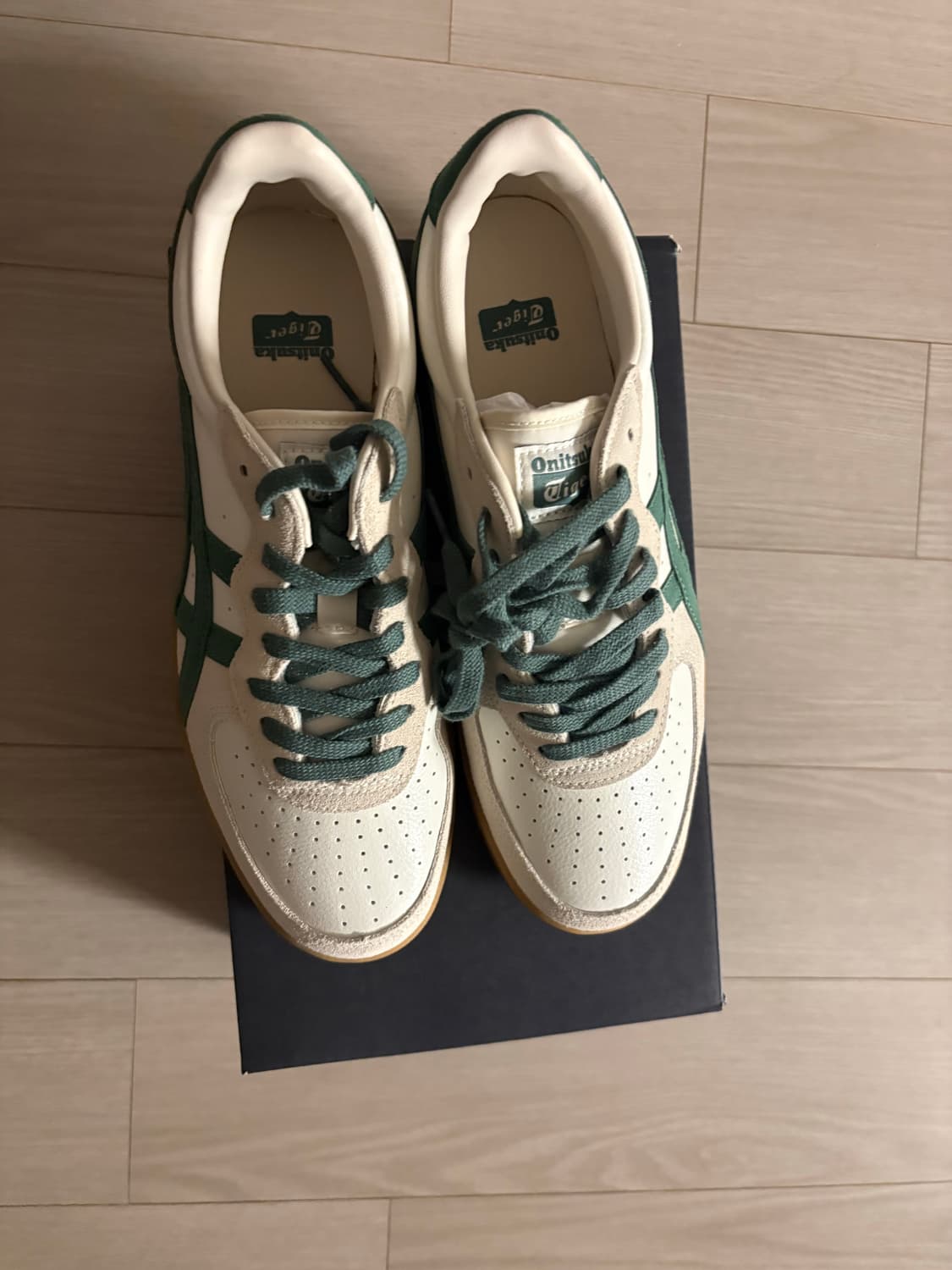 오니츠카 타이거 GSM 255 크림/하이킹 그린 새상품 상품이미지3