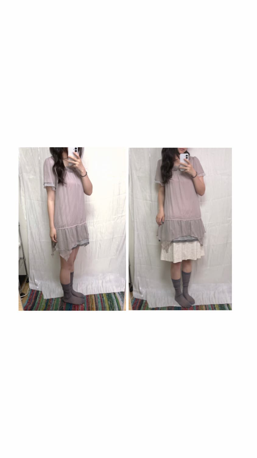 Pink Rose Ruffle Dress 상품이미지3