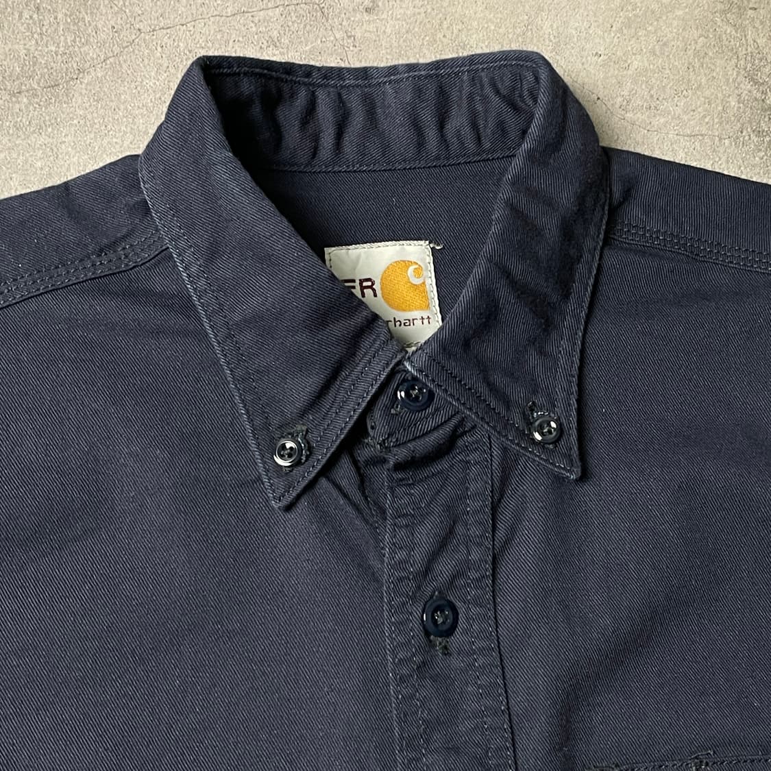 CARHARTT 칼하트 빈티지 네이비 플랩포켓 워크 셔츠 A00971 상품이미지2