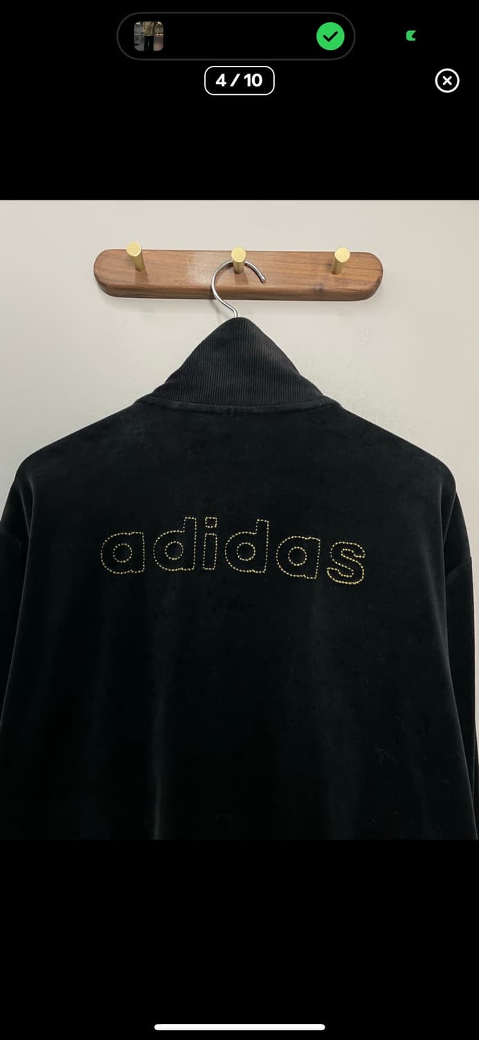 아디다스 블랙 벨벳 백로고 트랙탑 져지 A3587 상품이미지4