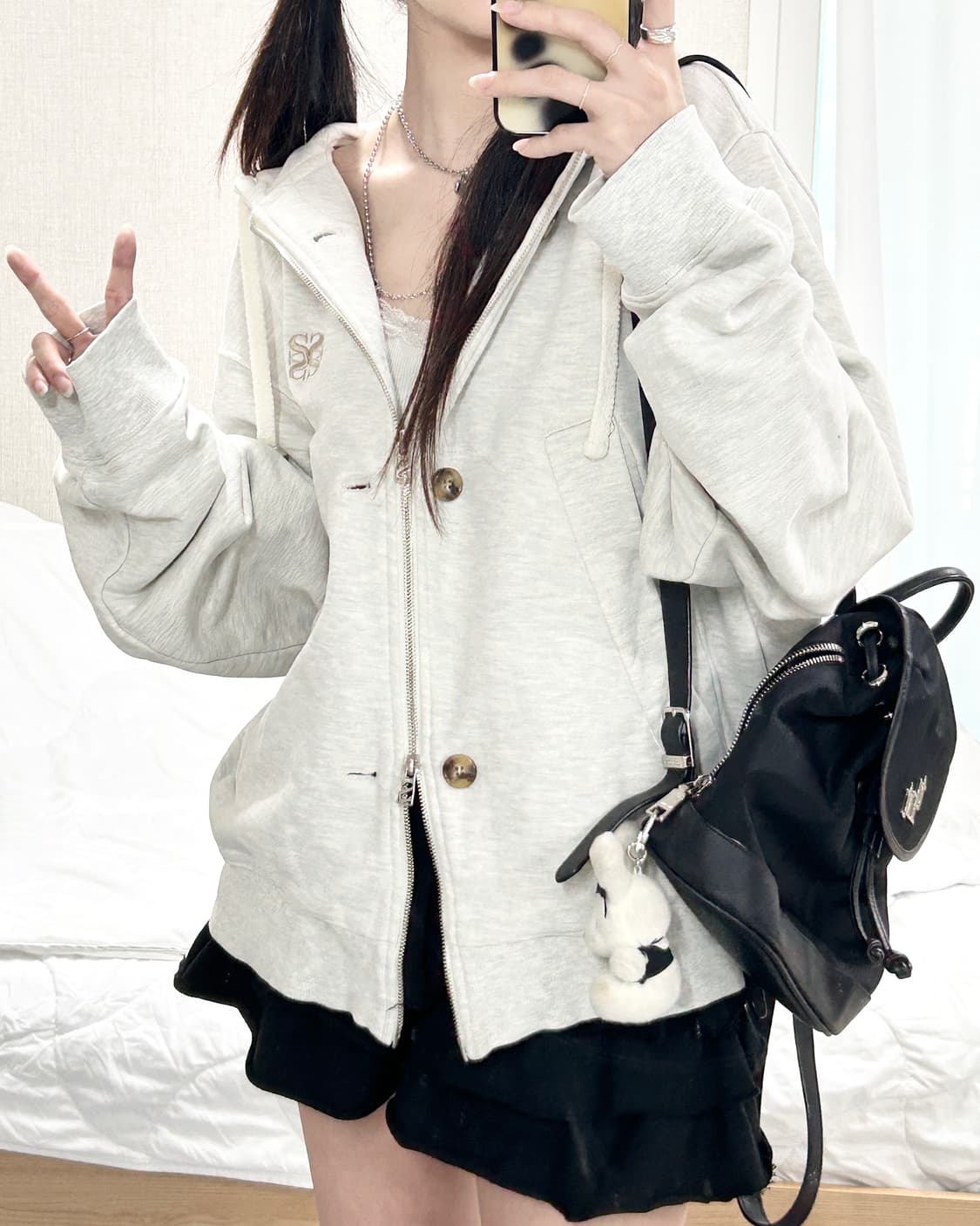 세터 테오 오트밀 투웨이 후드집업 상품이미지3