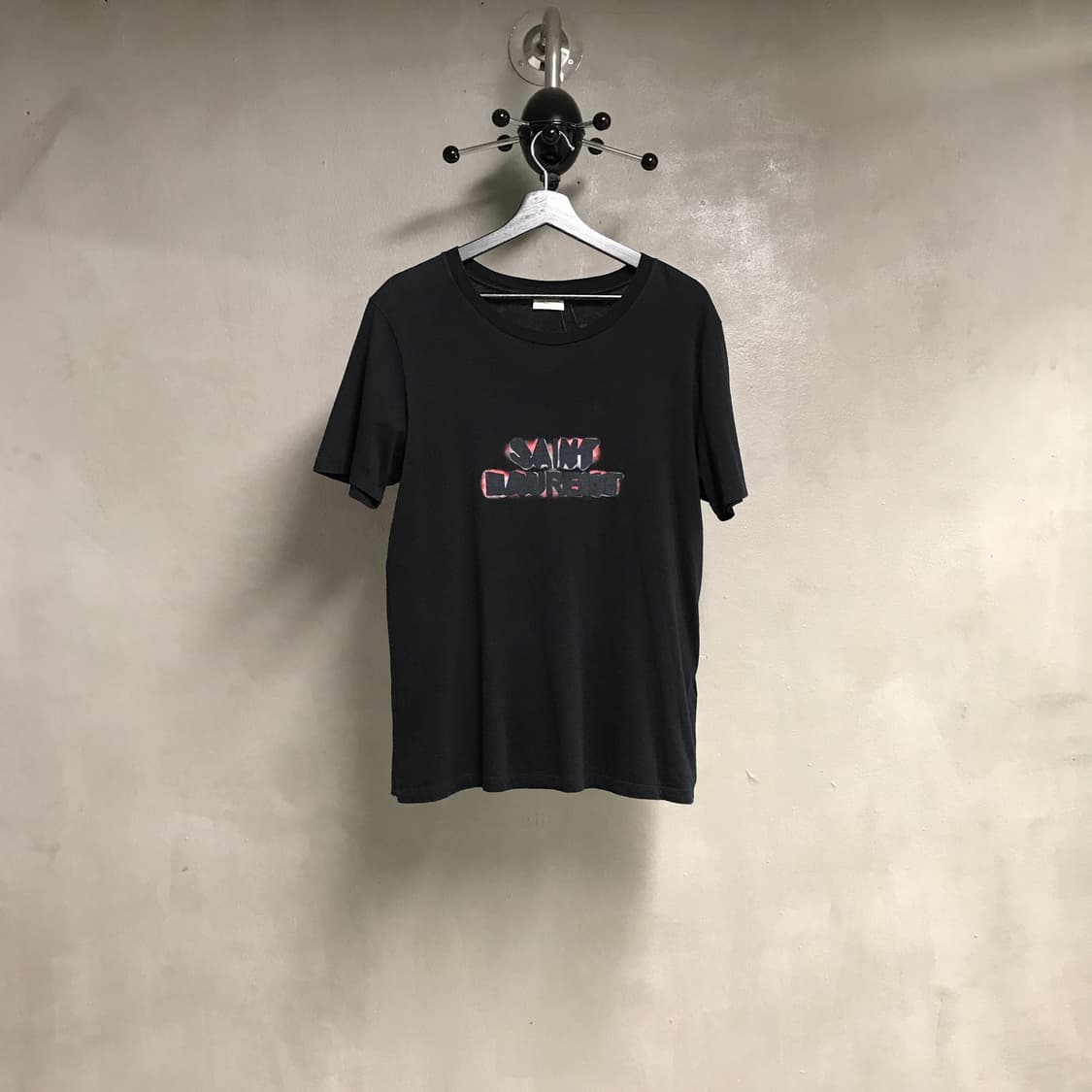 YSL 생로랑 블랙 반팔 티셔츠 XS(W) 상품이미지1