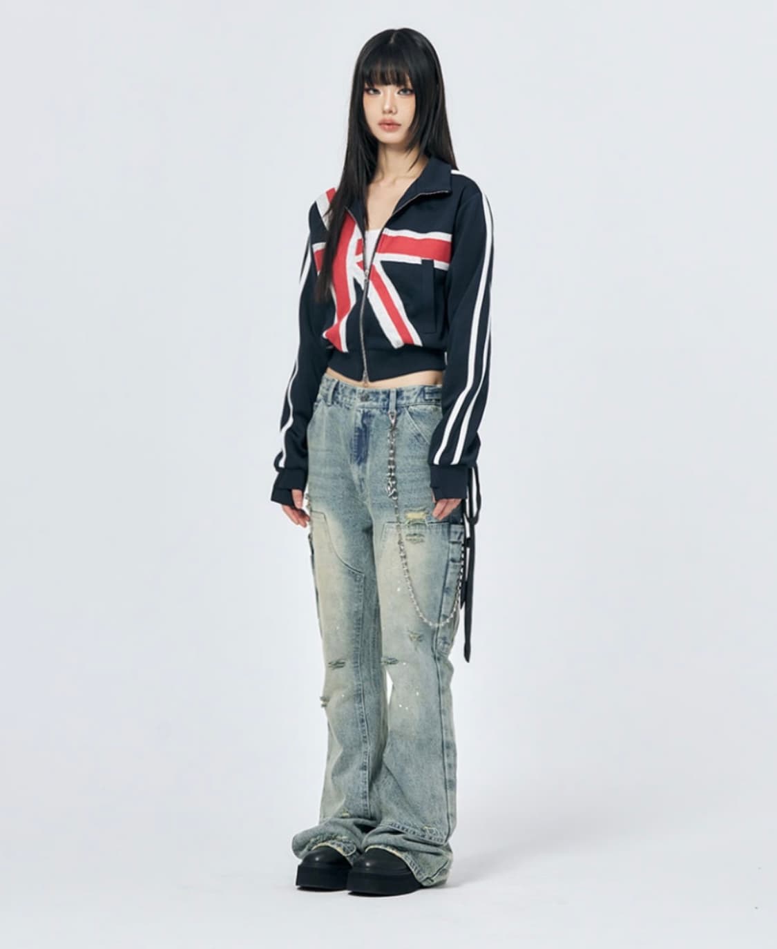 스키즘인듀싱 UNION JACK TRACK TOP 유니온잭 트랙집업 상품이미지3