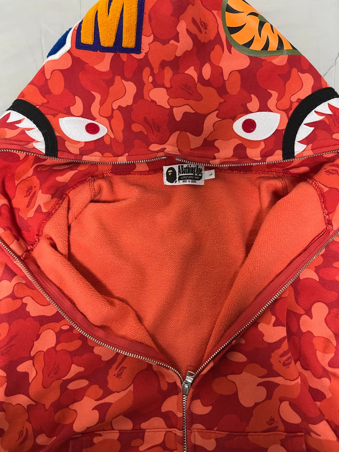 청담 베이프 샤크후드-L (풀구성,상태최상) 상품이미지7