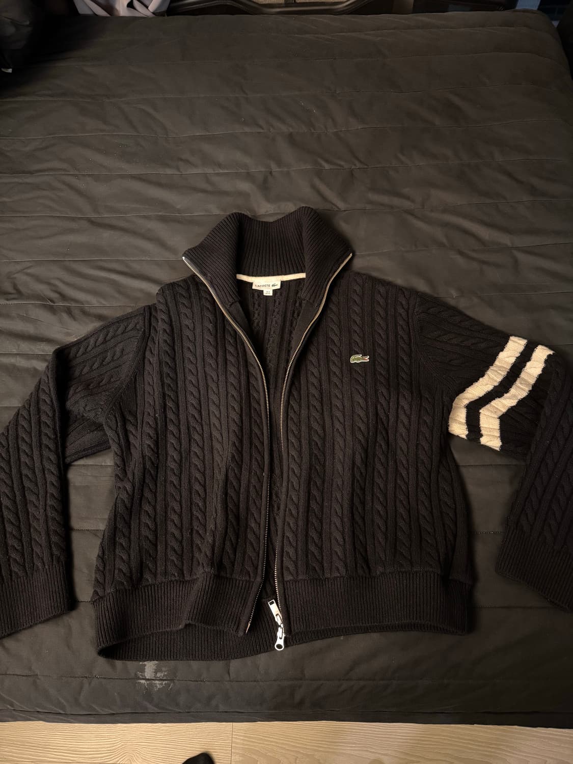 라코스테 케이블 니트 집업 XL 6사이즈 상품이미지1