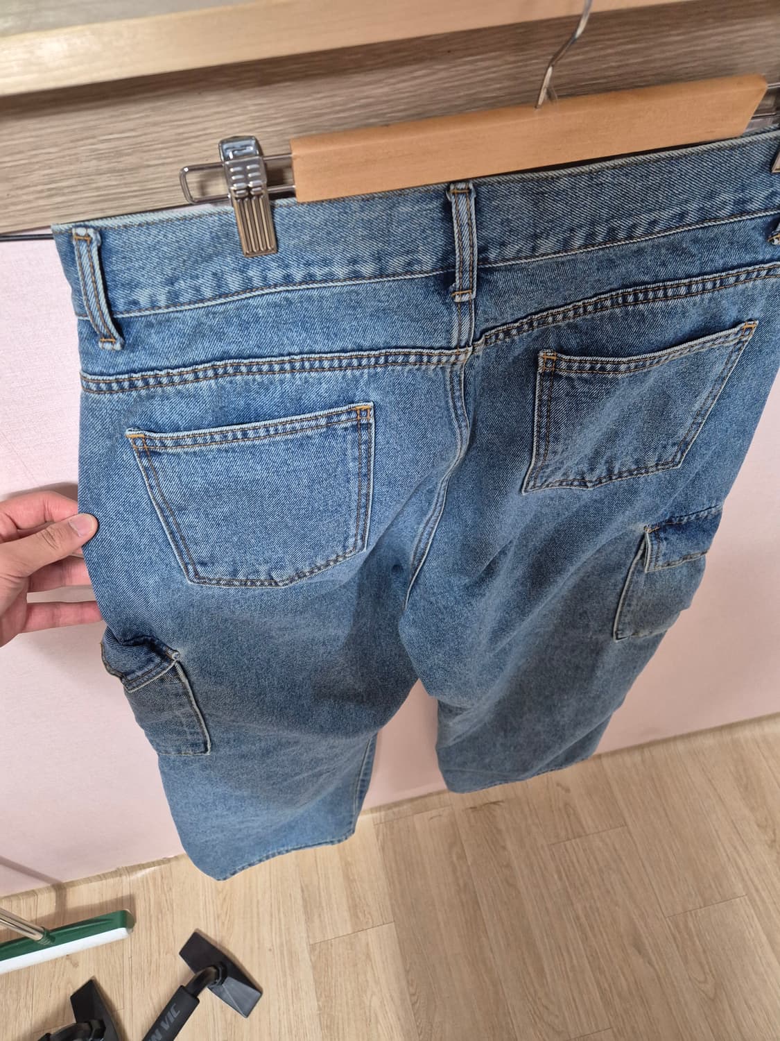 가까이 유니언즈 와이드 데님 카고팬츠 빈티지블루
판매합니다. 상품이미지7