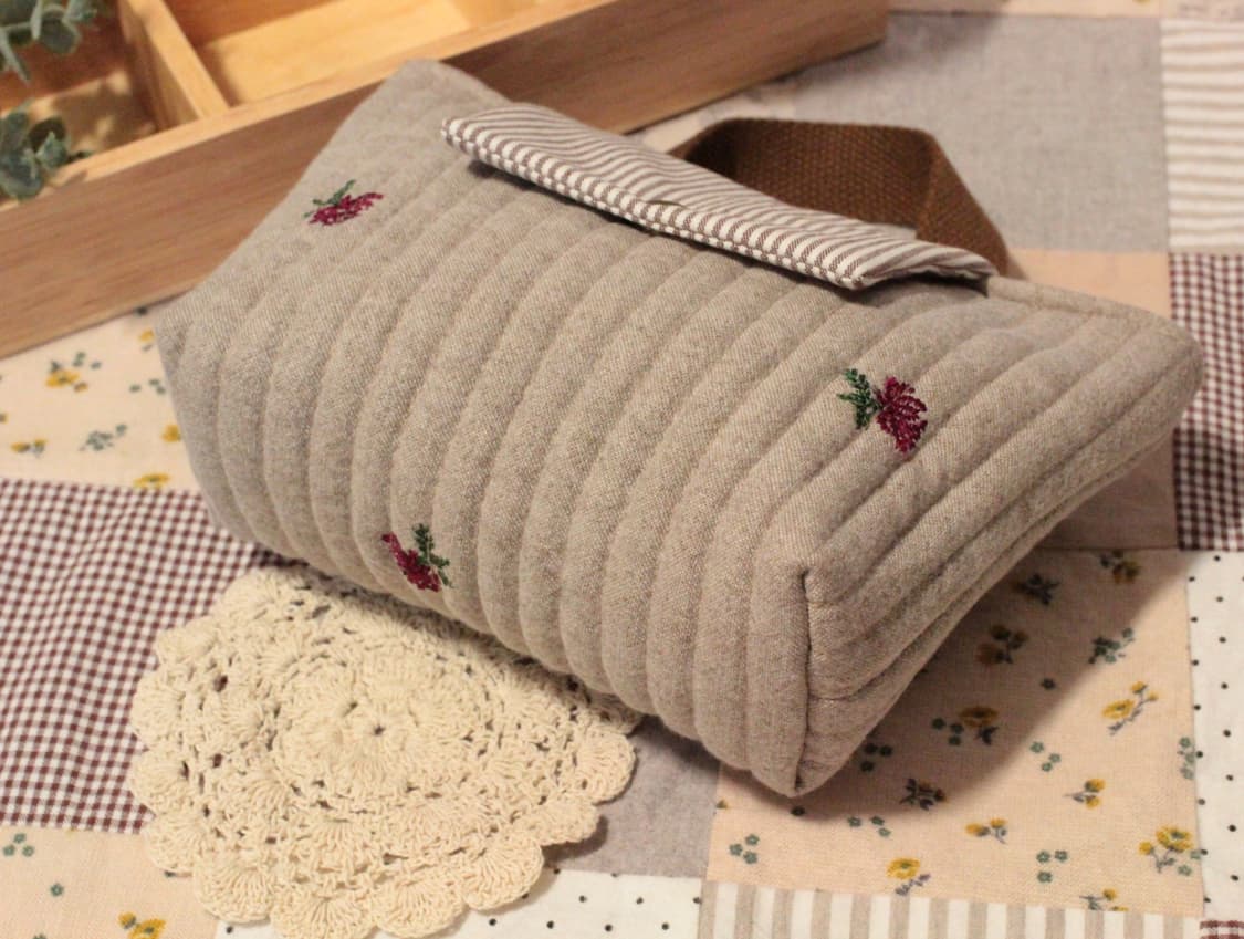 핸드메이드 누빔 손잡이 파우치 상품이미지5