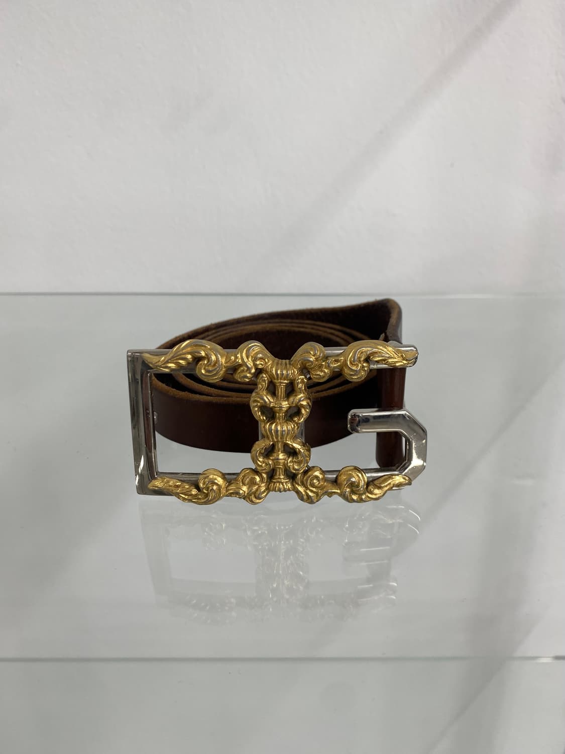 돌체앤가바나 2000s 오나먼트 버클 레더 벨트 상품이미지3