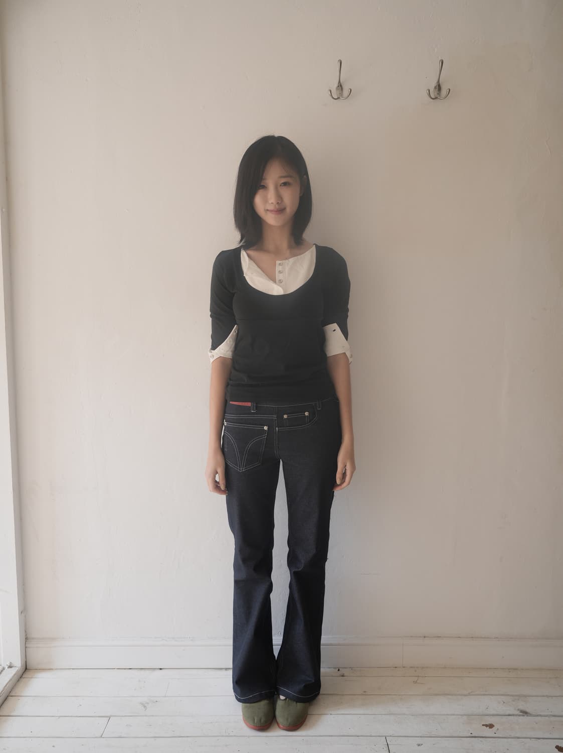 인앤양 하모니 레이어드 탑 블랙 상품이미지1