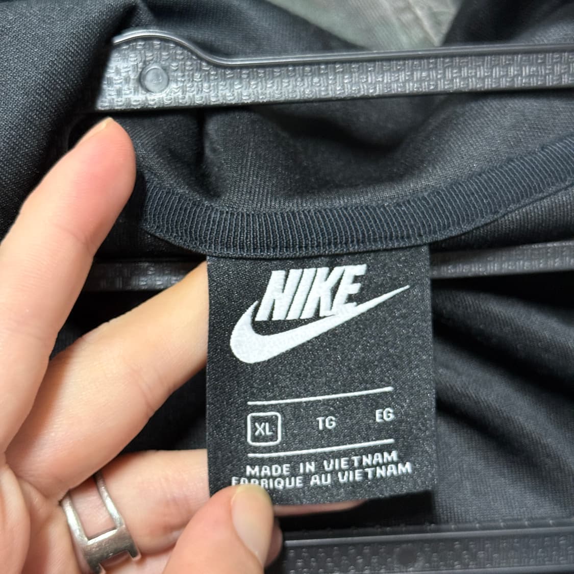 나이키 자수 스몰 스우시 사이드 테이핑 집업 저지 자켓 상품이미지4