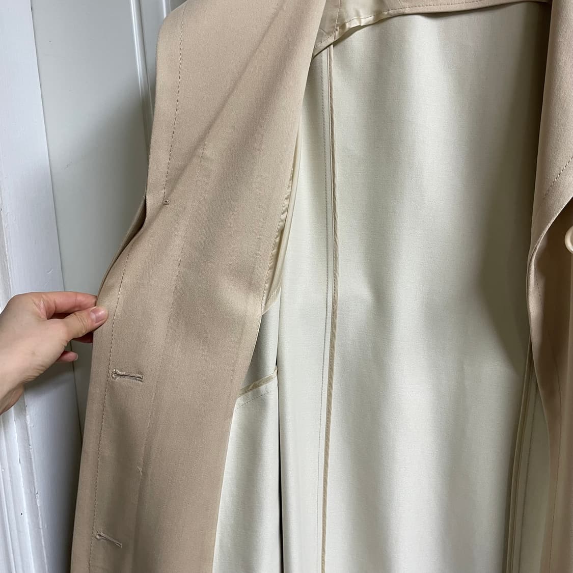 아크리스 실크 코튼 트렌치코트 상품이미지7