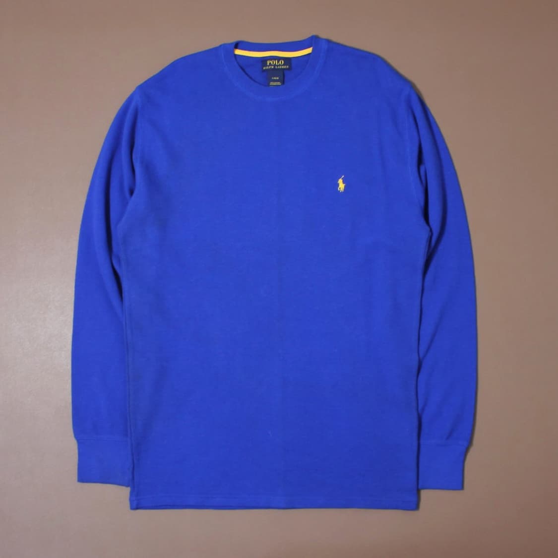 Polo 폴로 랄프로렌 블루 와플 레몬포니 롱슬리브 상품이미지1