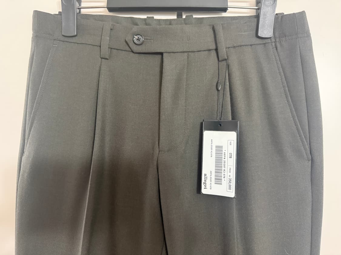 알레그리 카키브라운 밴딩 슬랙스 78 ( 30 ) 상품이미지2