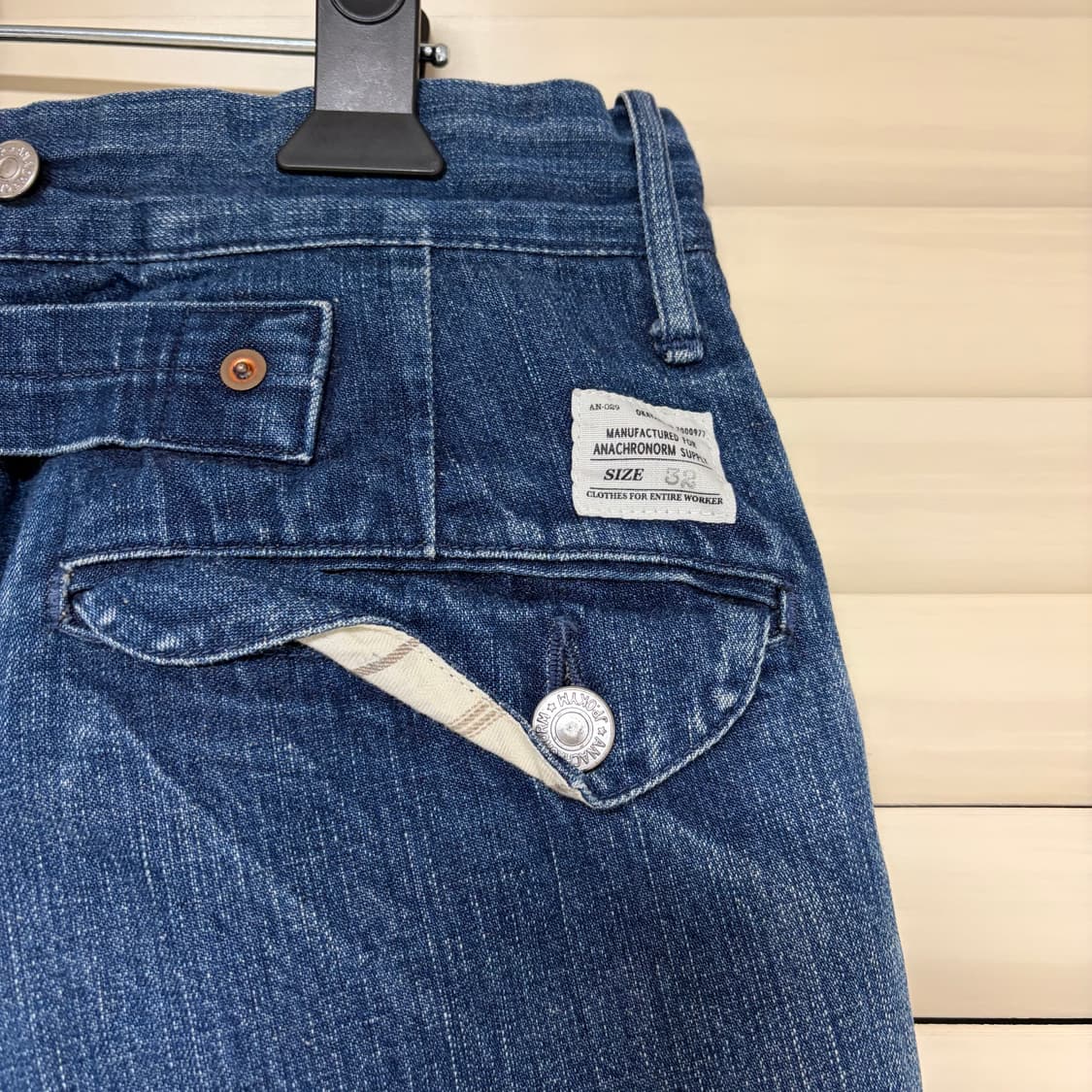 아나크로놈 ANACHRONORM 빈티지 워시드 데님 청바지 W32 상품이미지8
