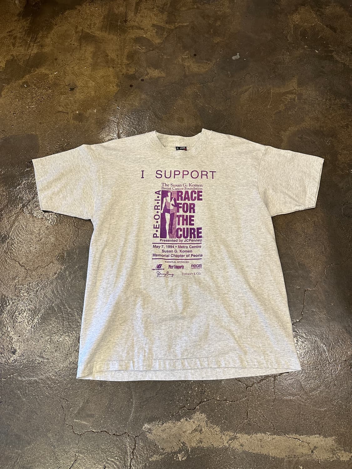 90s Fruit of the loom USA 러닝맨 빈티지 티셔츠 XL 상품이미지1