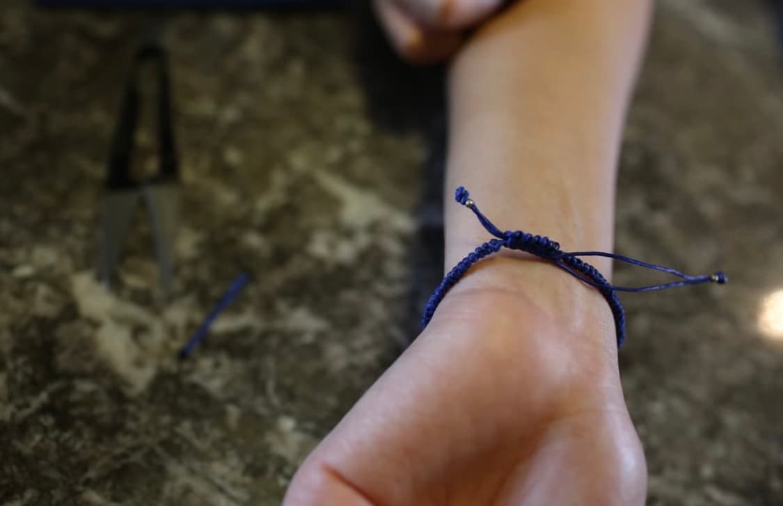 워터프루프 실버 소원 팔찌 (블루) 상품이미지9