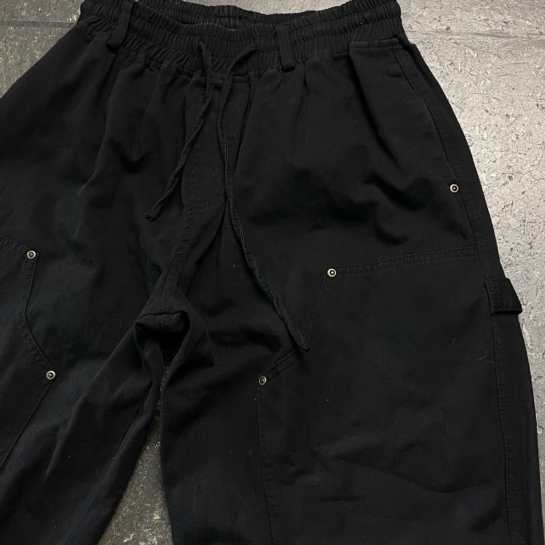 100 빈티지  더블니 와이드팬츠 상품이미지2