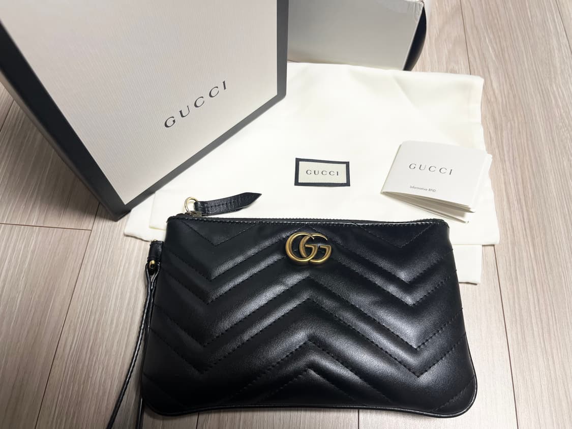 구찌 GG 마몬트 마틀라세 클러치/파우치백 상품이미지1