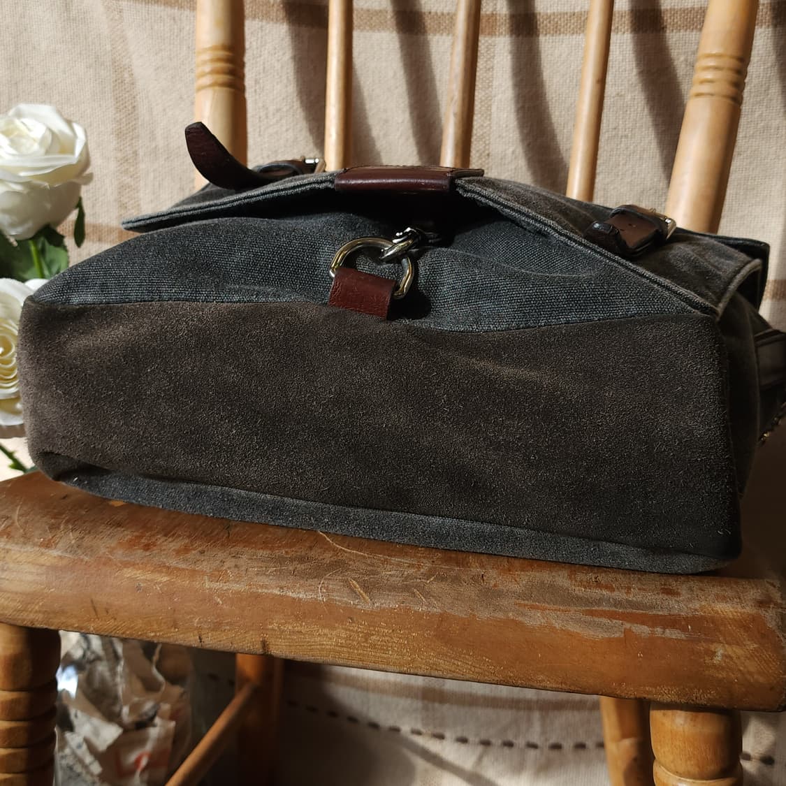 00년대 돌체앤가바나 캔버스 레더 메신져백 크로스백 상품이미지4