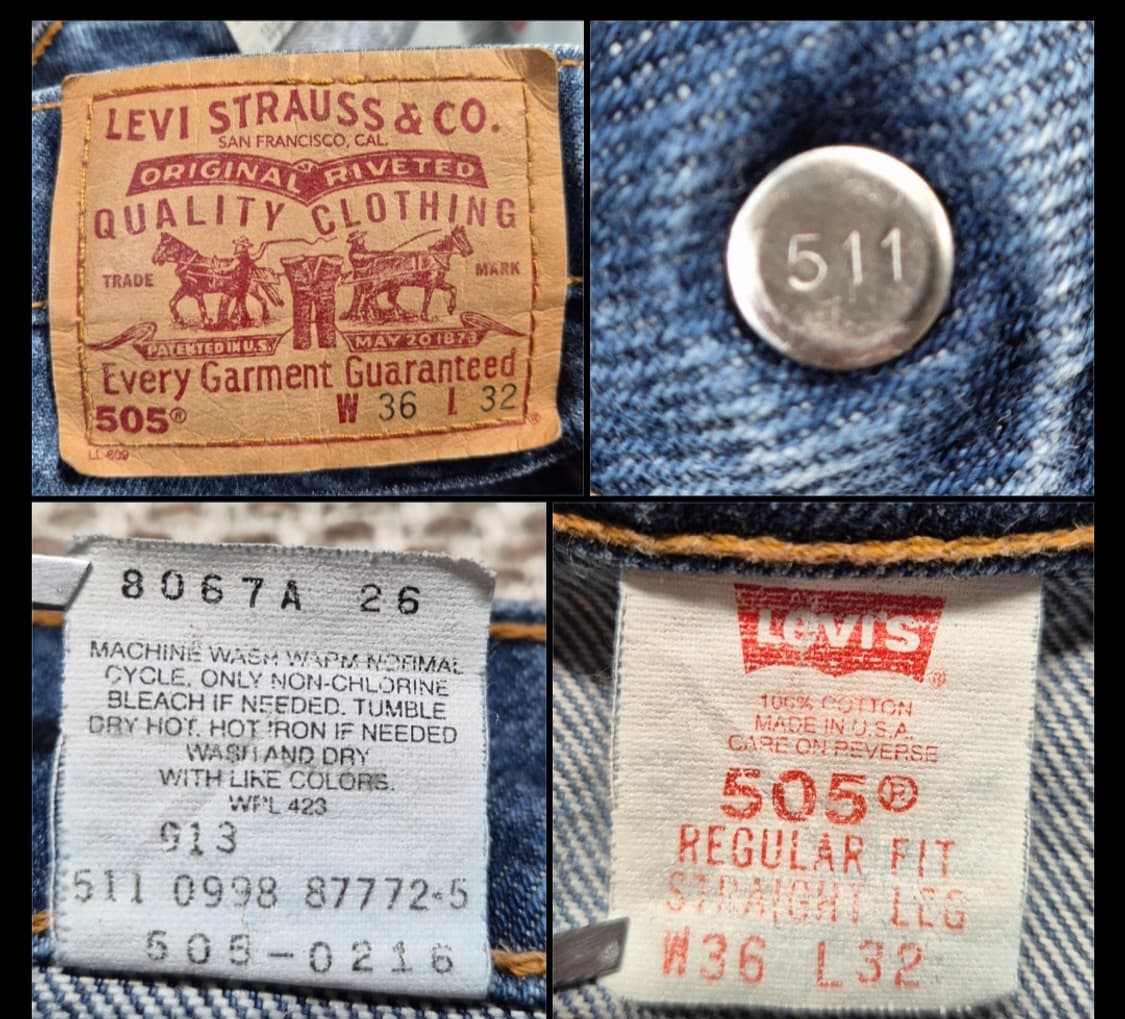 리바이스 90s 미제 505 상품이미지4