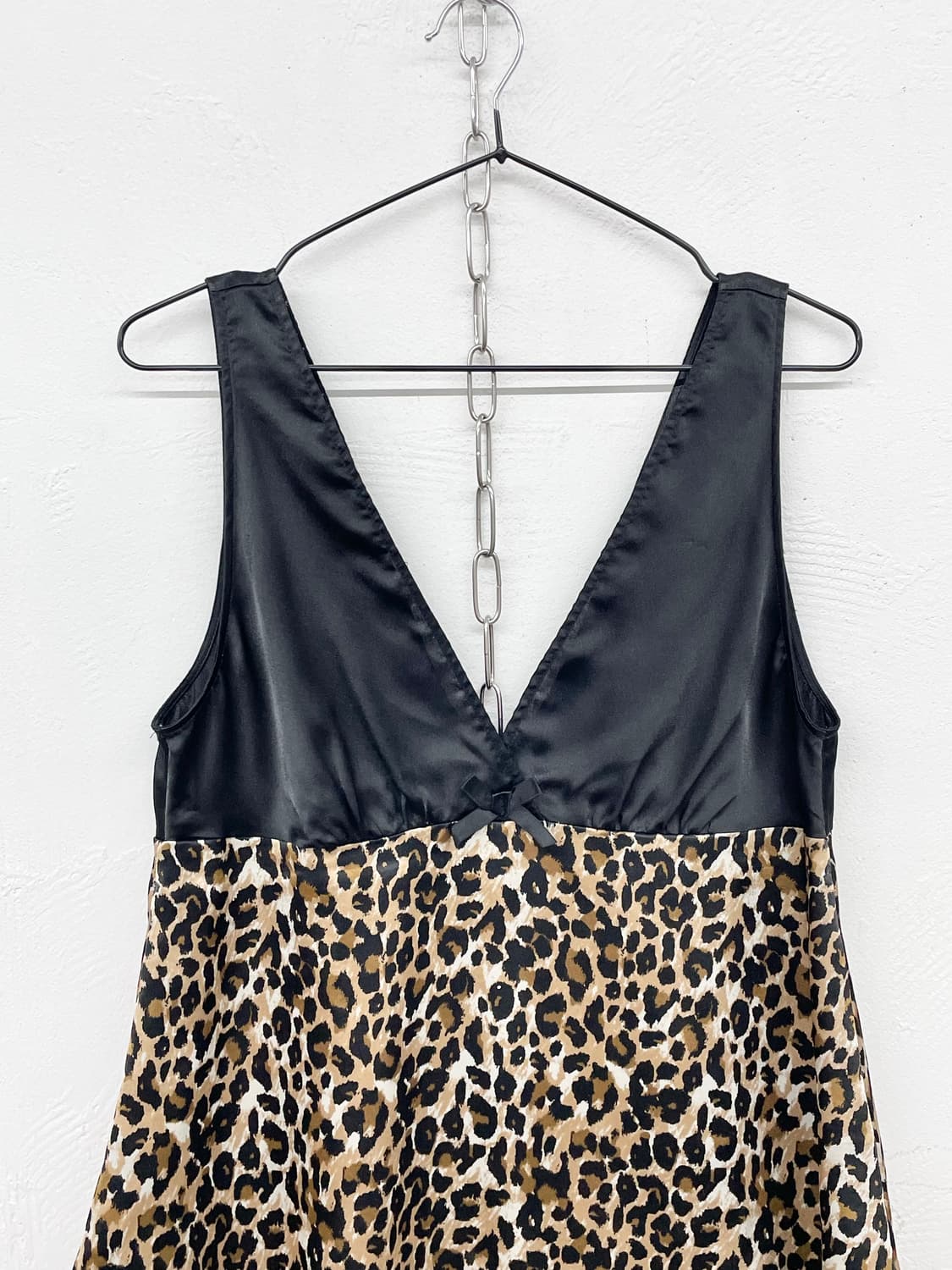 갸루 레오파드 리본 슬립 상품이미지5