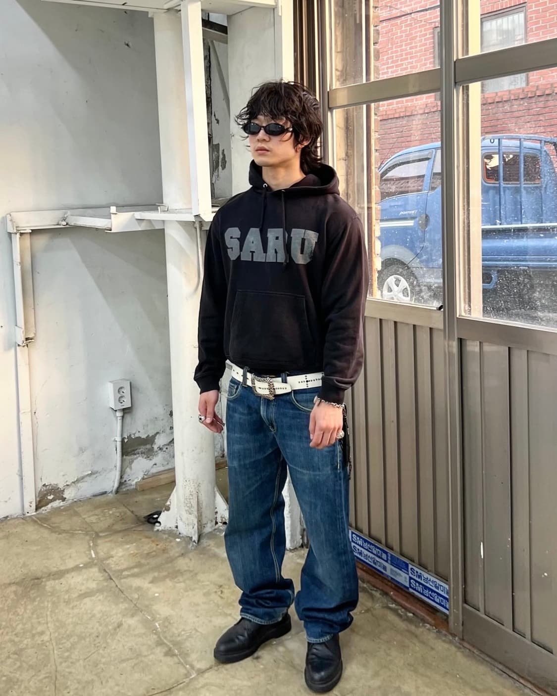 Santastic! saru skull hoodie 상품이미지1
