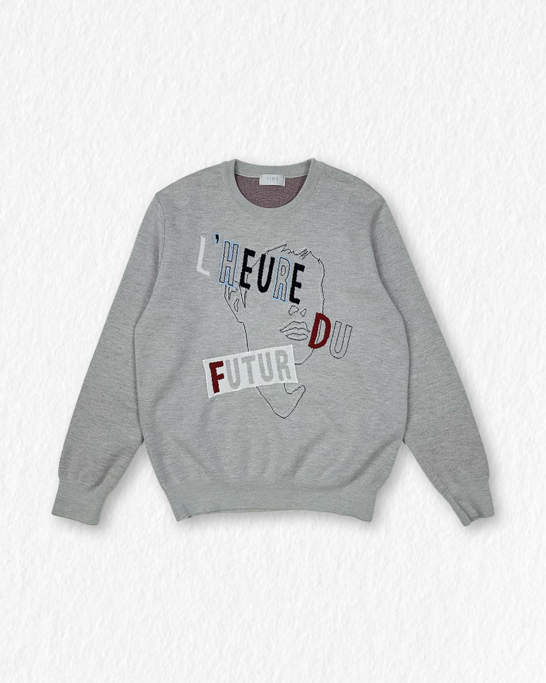 타임 그래픽 울 니트 상품이미지1