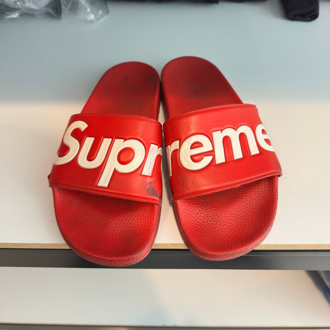 슈프림 슬리퍼 레드 US 9 (JP270) 상품이미지2