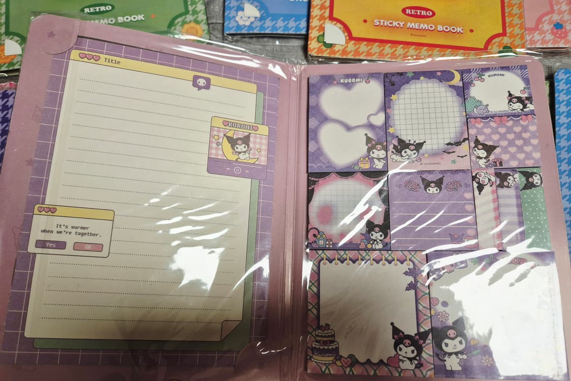 산리오 레트로 포스트잇 메모지 북 (6권 세트) 상품이미지3