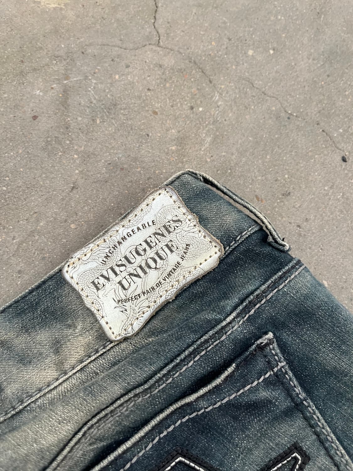 EVISU 로우라이즈 부츠컷 데님팬츠 상품이미지3