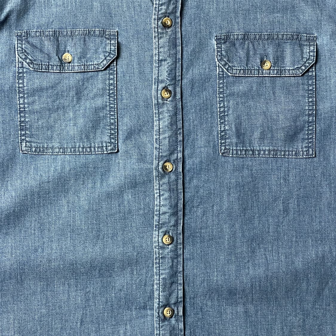 WRANGLER  랭글러 빈티지 플랩포켓 데님 코튼 셔츠 A00485 상품이미지3