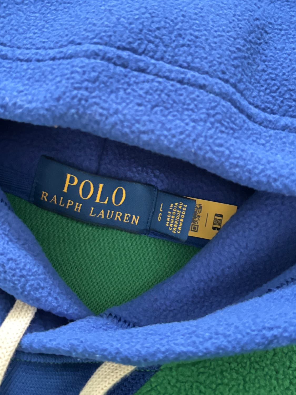 Polo 폴로 랄프로렌 신형라벨 레터맨 그린 플리스 후드 상품이미지5