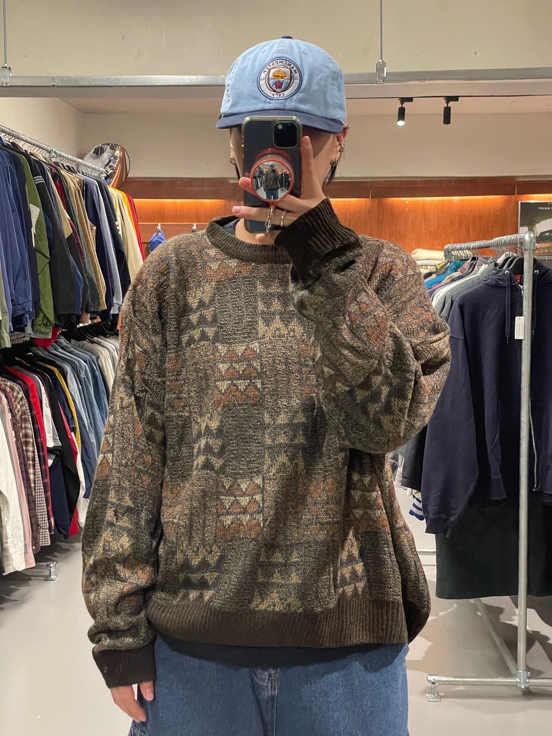 빈티지 패턴 니트   상품이미지2