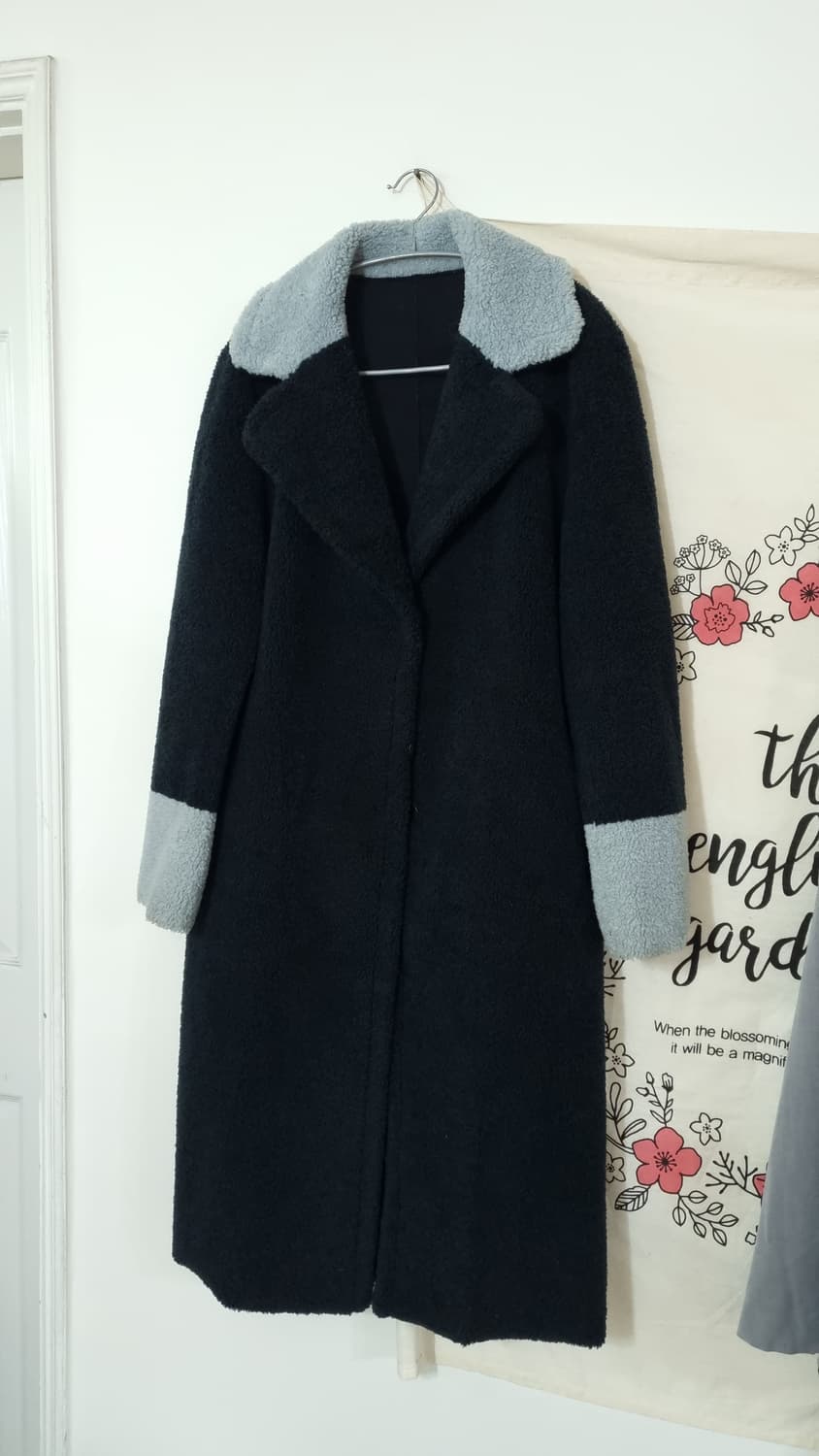 쥬시쥬디 롱 무스탕 양털 코트 XS 상품이미지3