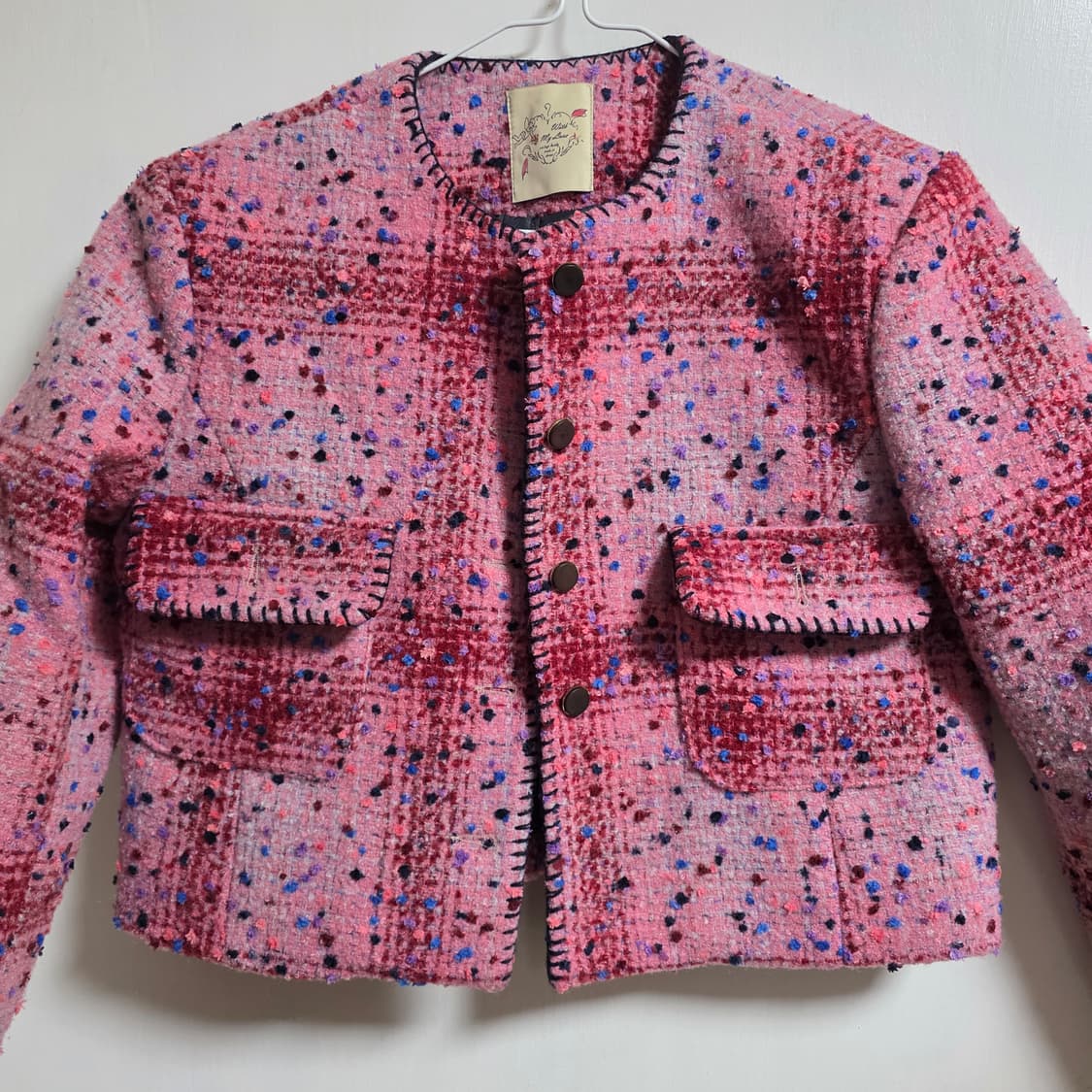 위드마이러브 태향옷장 누빔 믹스드 트위드자켓 상품이미지3