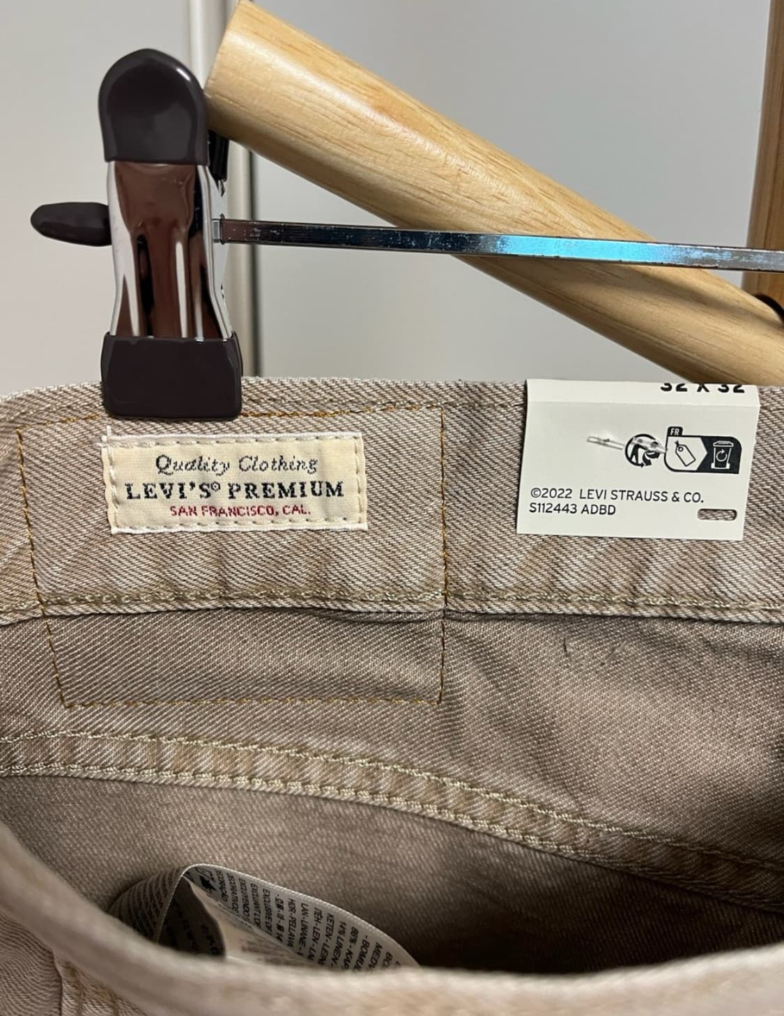 (새상품) 리바이스 568 프리미엄 라인 데님 청바지 상품이미지3