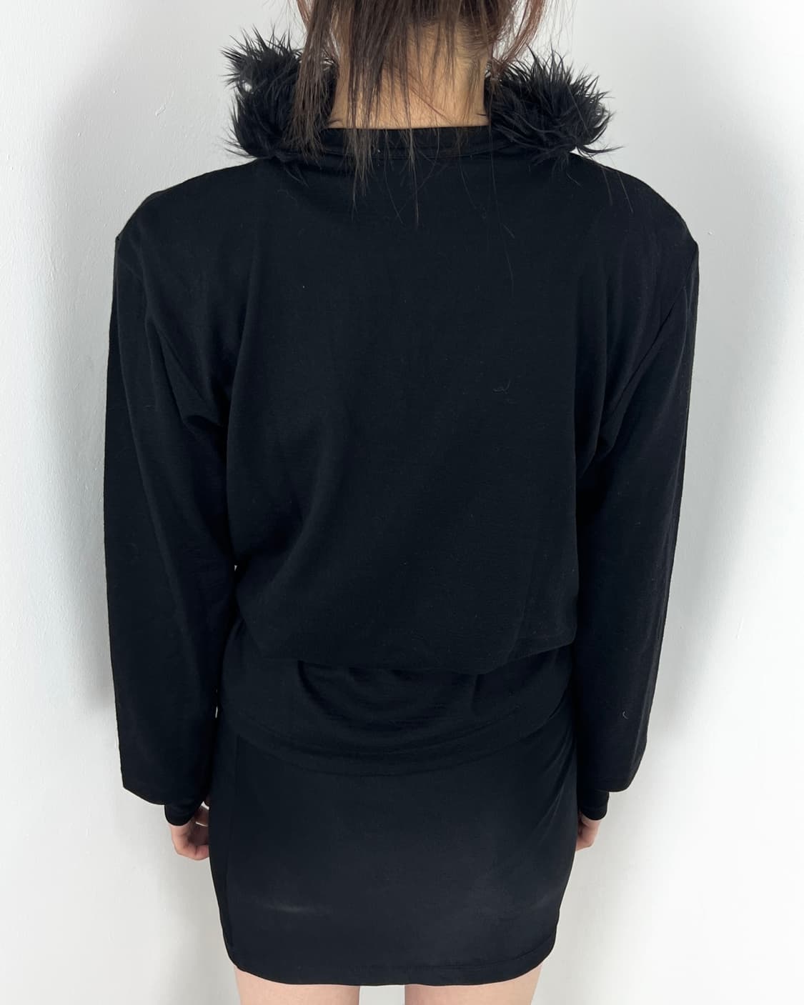 Comme Des Garcons Fur Neck Wool Knit 상품이미지4