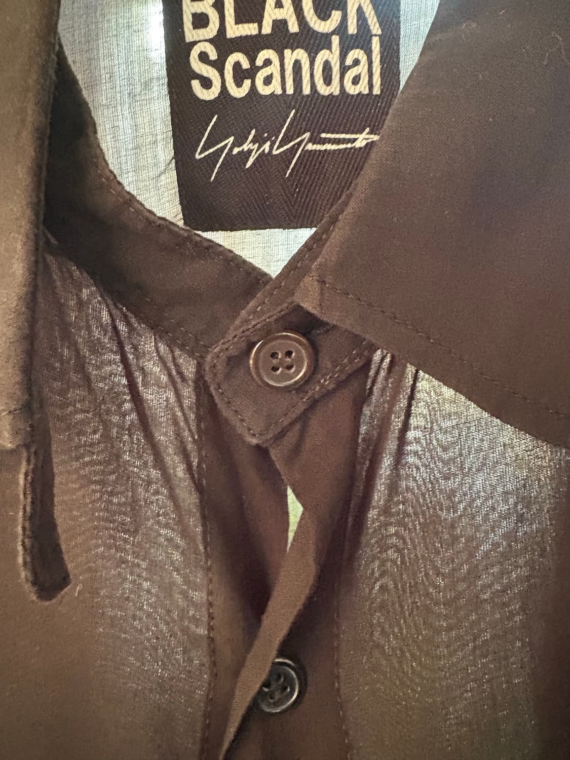 요지 야마모토 블랙스캔들 롱셔츠 상품이미지2