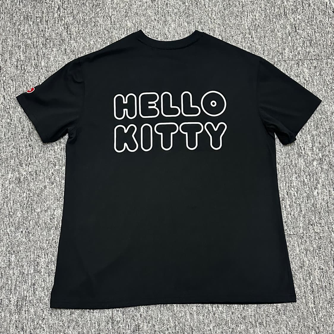 s/m 사이즈) Open yy 헬로키티 오픈와이와이 반팔 티셔츠 블랙 상품이미지5