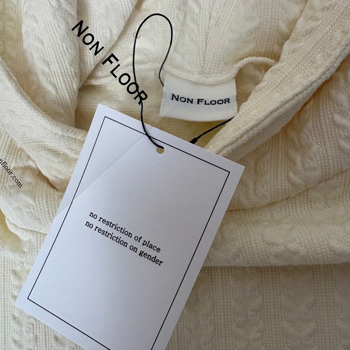 non floor oversized hooded sweater 상품이미지3