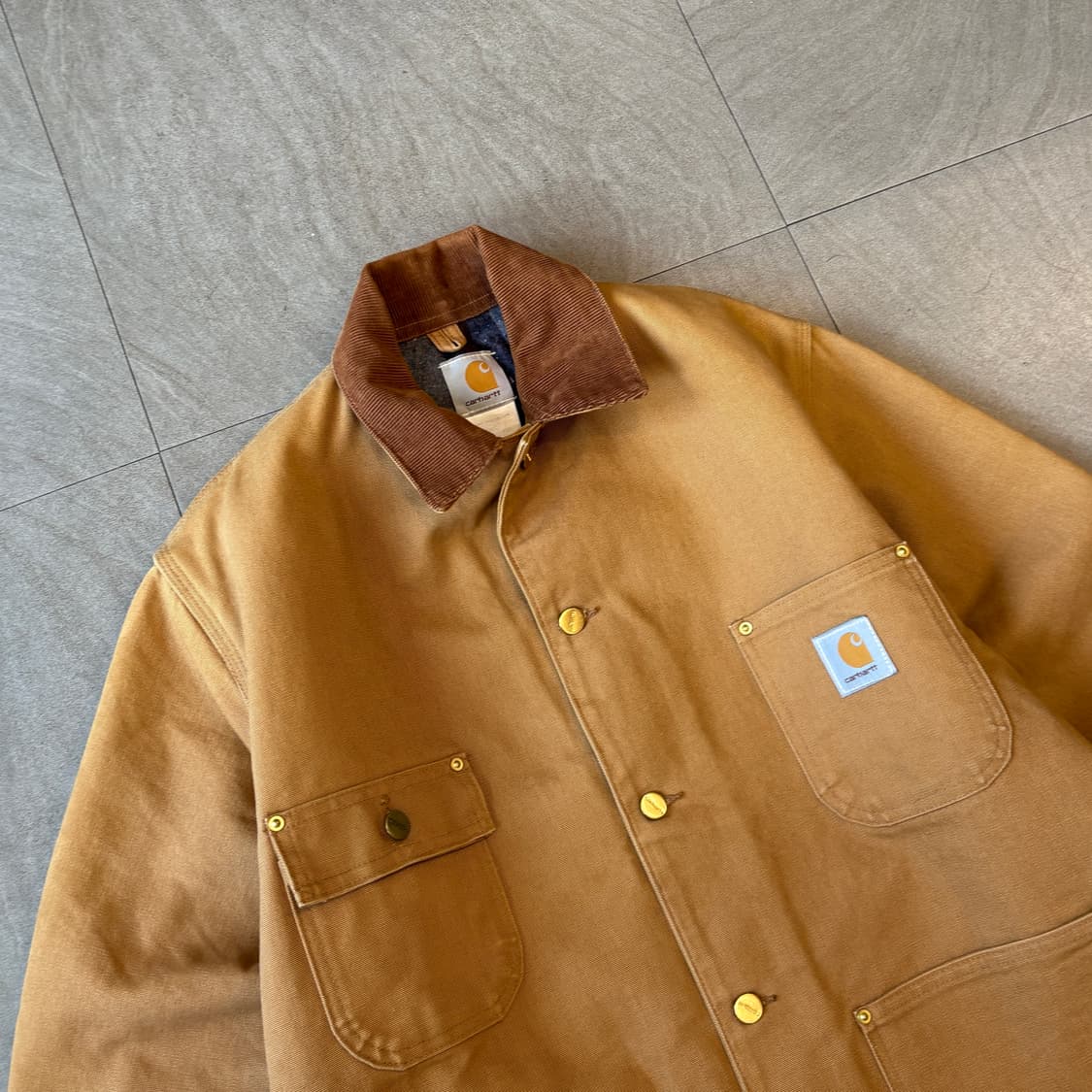 칼하트 정품 브라운 덕 초어 자켓  상품이미지2