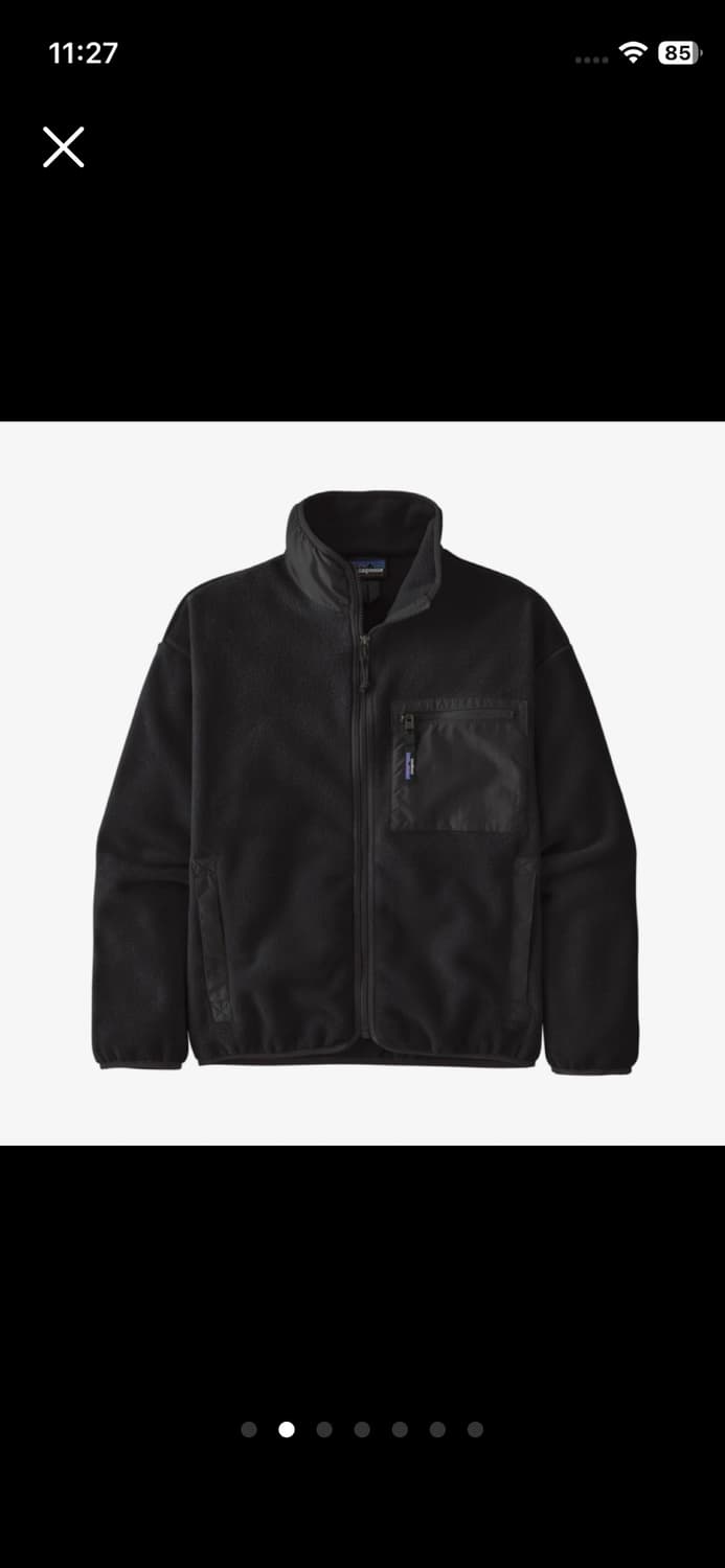 파타고니아 신칠라 풀집업 블랙 상품이미지1