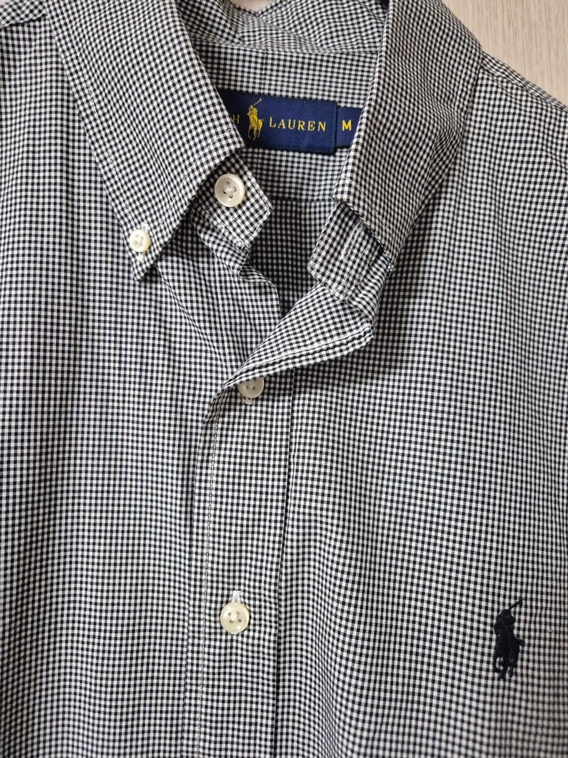 (정품) 폴로 랄프로렌  깅엄 체크 셔츠 긴팔 남방 M 상품이미지3