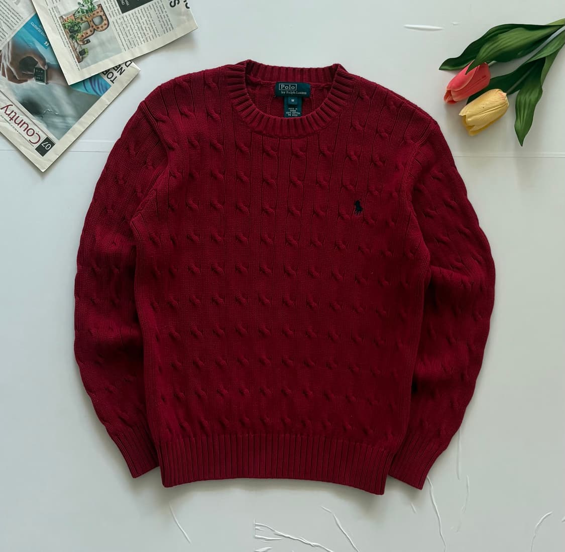 Polo 폴로랄프로렌 케이블 니트 상품이미지2